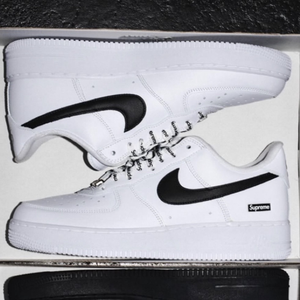SUPREME x NIKE AIR FORCE 1 BOX LOGO 白 聯名款 空軍一號 CU9225-102
