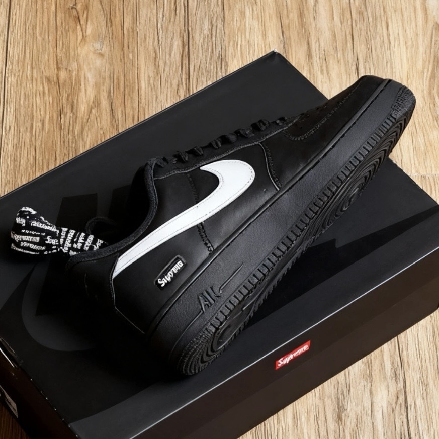 SUPREME x NIKE AIR FORCE 1 BOX LOGO 黑 聯名款 空軍一號 CU9225-002