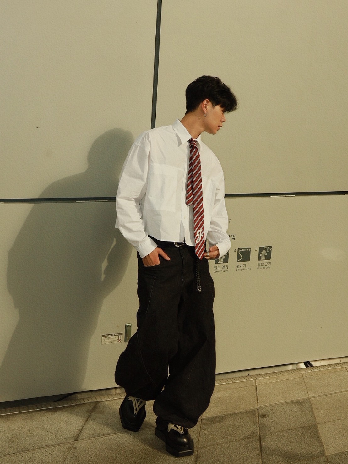 TASTEFUL 音符LOGO 手打領帶 Tie 條紋 #領帶