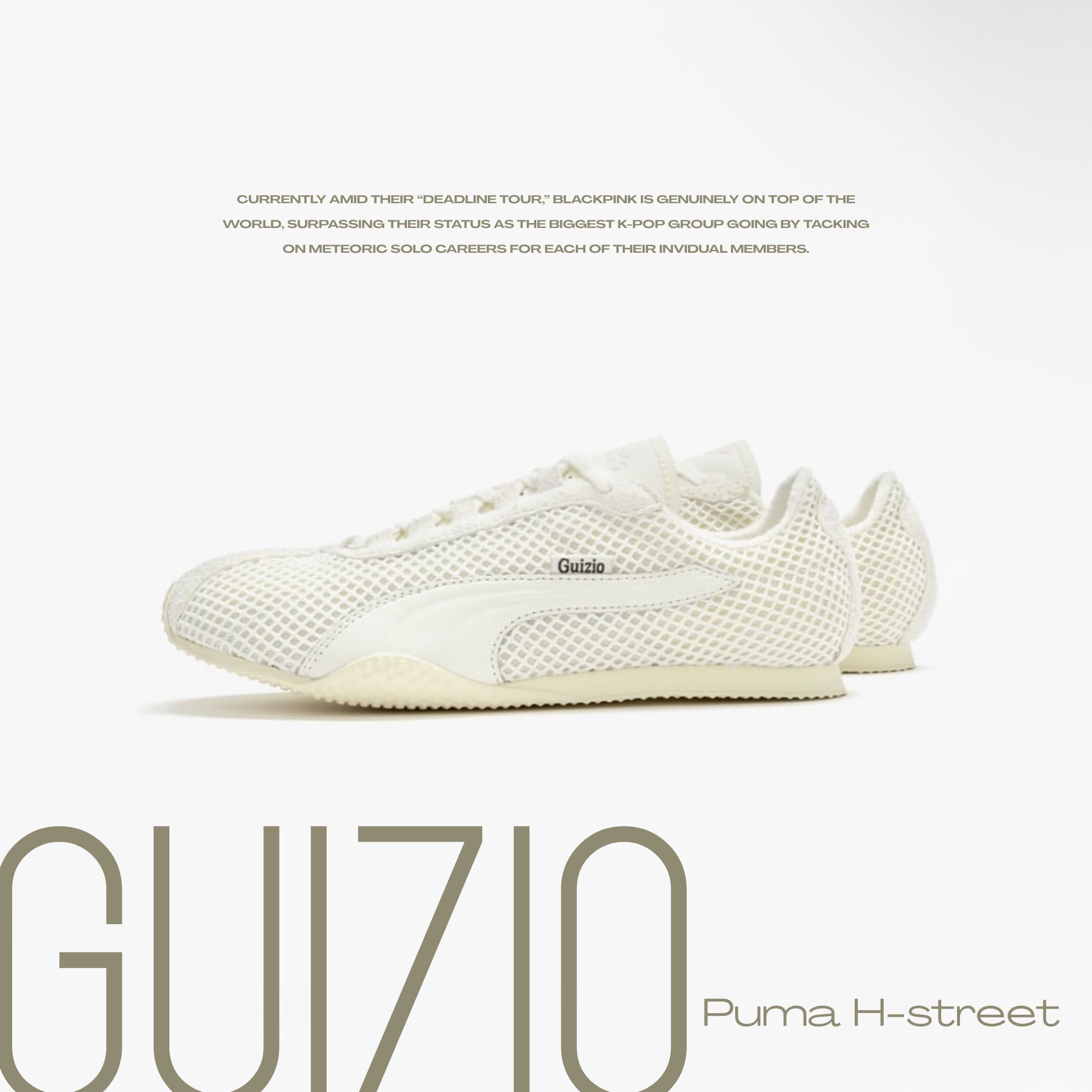 NICEDAY 代購 Puma Guizio H-street 米白 米色 白 復古 薄底 德訓 百搭 賽車鞋 女鞋 404445-01