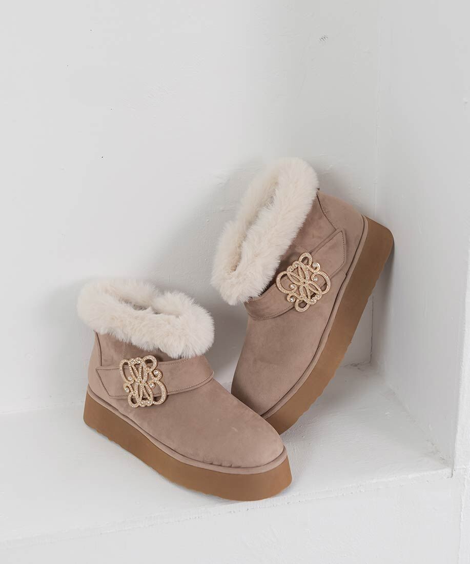 [預購] 折扣RANDA Monogram 短筒厚底羊毛靴