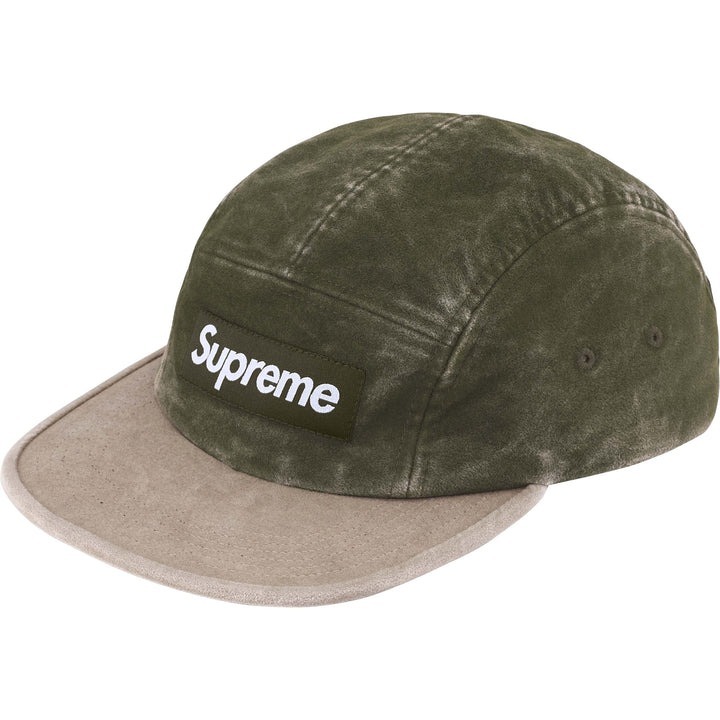 現貨┃Supreme 25FW 2-Tone Moleskin Camp Cap 拼色仿舊五分割帽