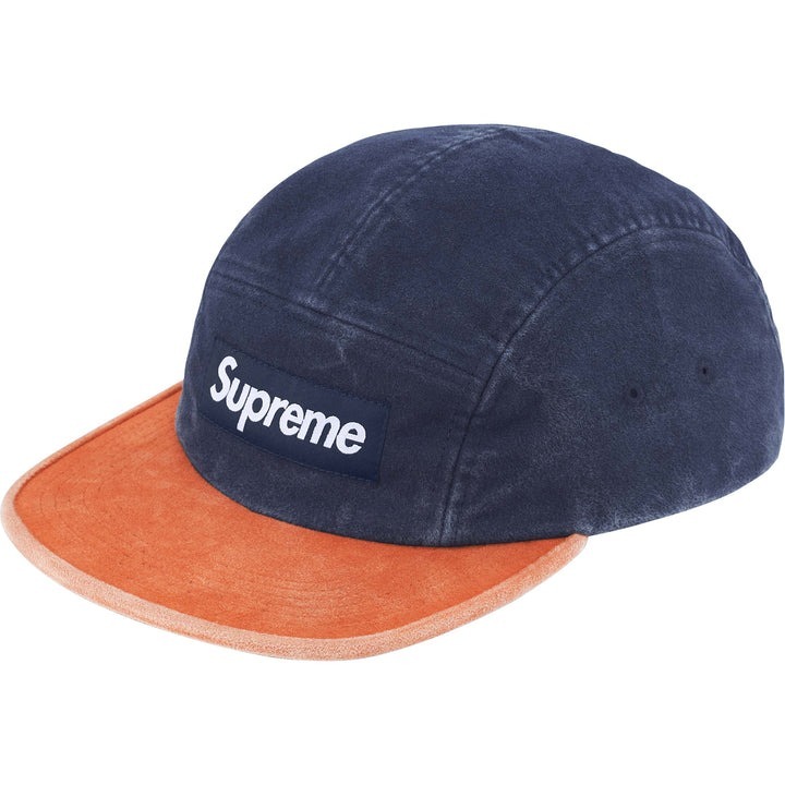 現貨┃Supreme 25FW 2-Tone Moleskin Camp Cap 拼色 仿舊 五分割帽
