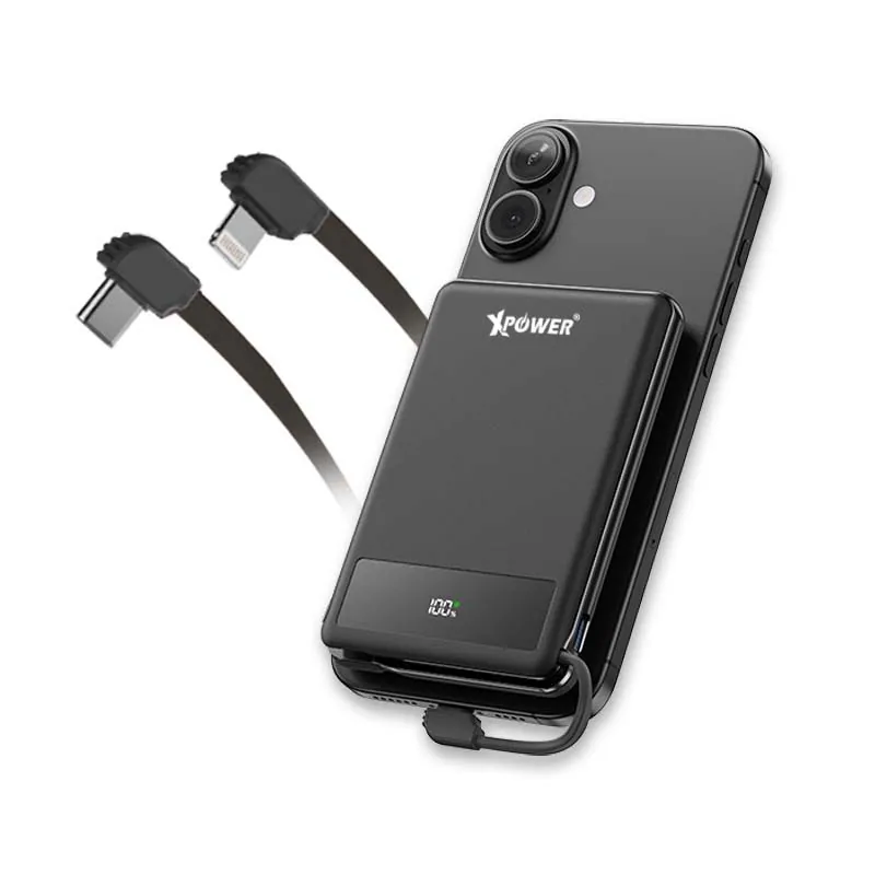 (3C認證)XPower MagThin 10 MT10數顯 10000mAh內置雙線 PD3.0 移動電源