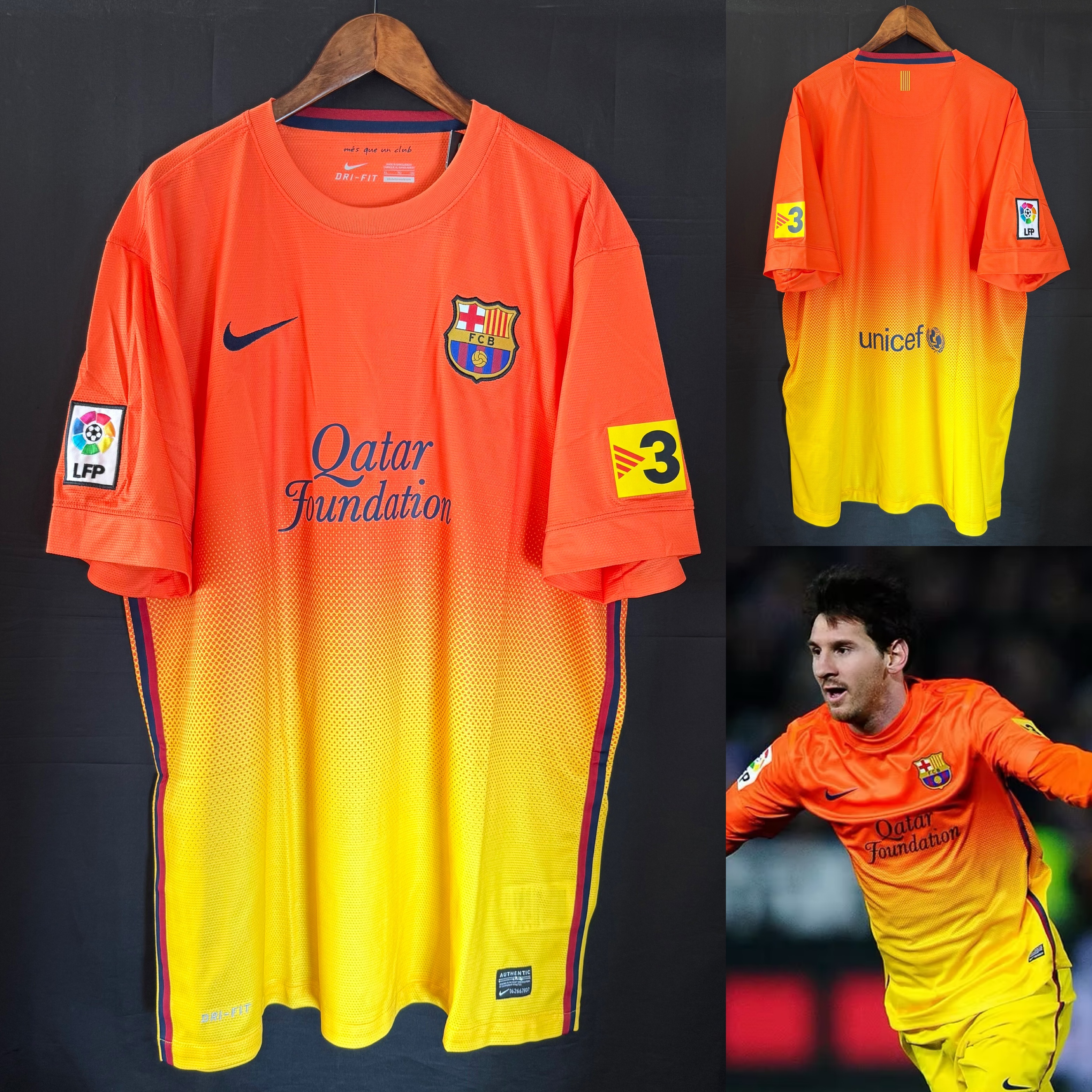 (全新有牌) 巴塞隆拿 2012-2013 Nike 作客球衣