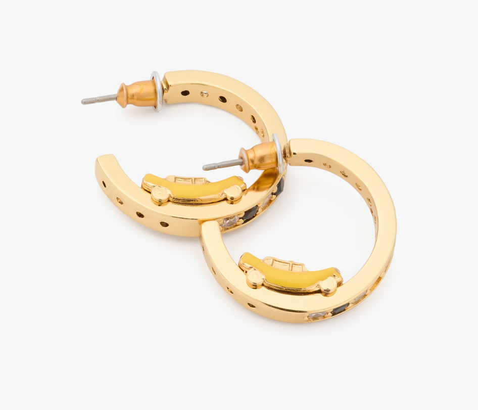 [S] KATE SPADE YELLOW MULTI KK016 HIT THE CITY EARRINGS, 196021557453 (SKS1665)