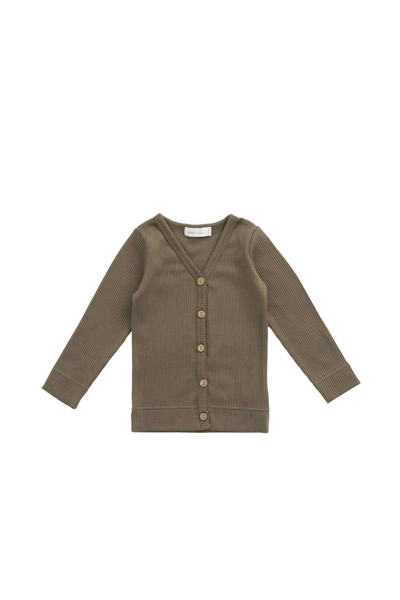 【預購】JAMIE KAY - Organic Cotton Modal Cardigan（Fir Bark）