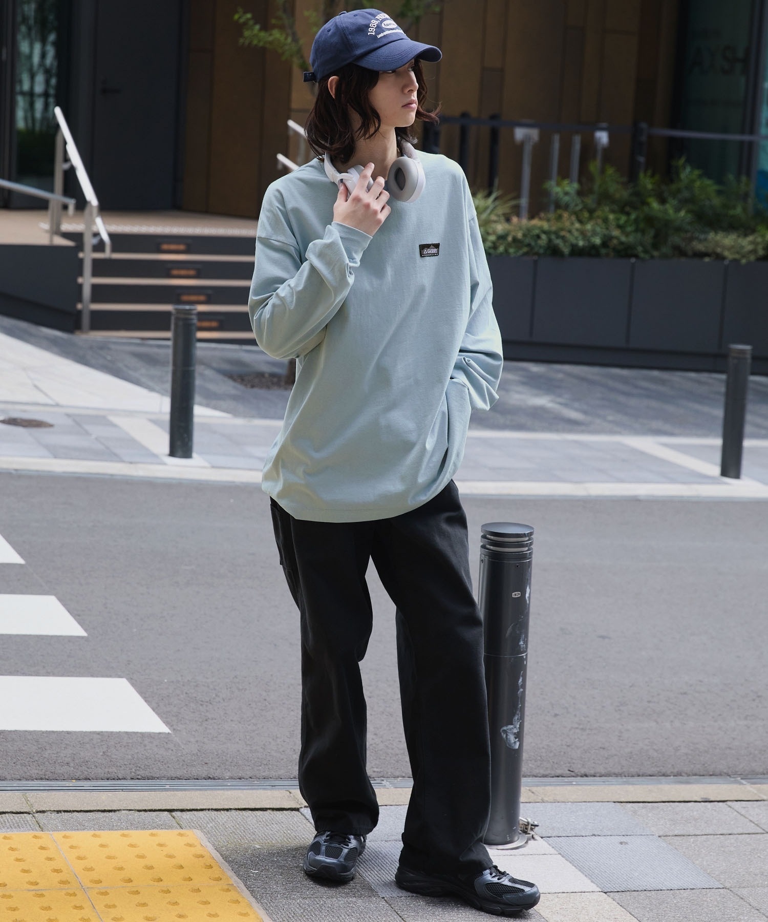 GERRY / Back Print Oversized Long Sleeve T-Shirt