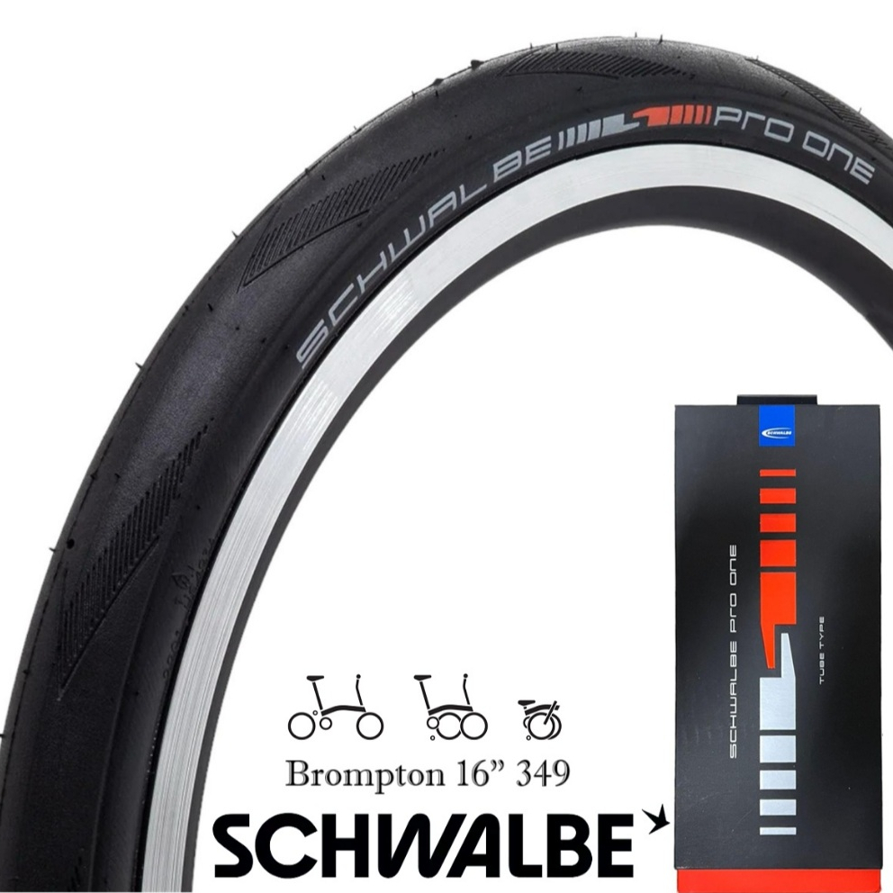 SCHWALBE PRO ONE 開口外胎 16x1-1/4 349 黑色