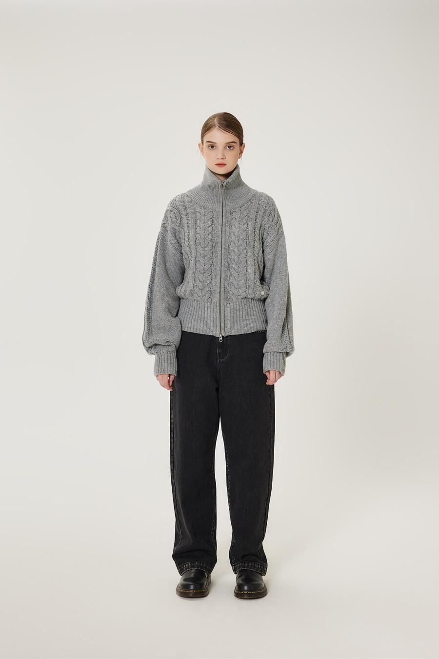 【直播】MARKM LL0921201 針織拉鍊開襟衫