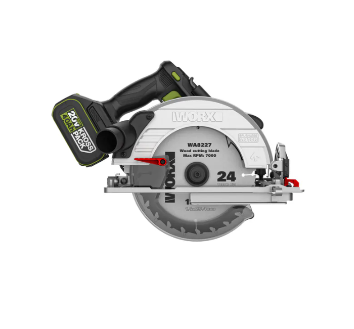 "WORX"威克士 185mm無刷電圓鋸(鋰20V)(淨機)-[WU538H.9]