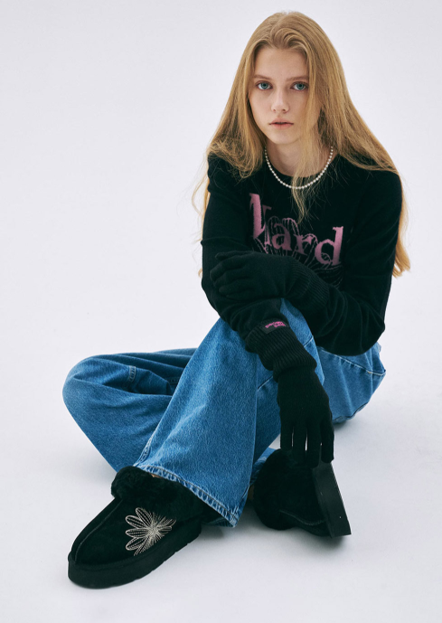 【預購】AKR092009 Mardi CLASSIQUE FUR MULE (BLACK)