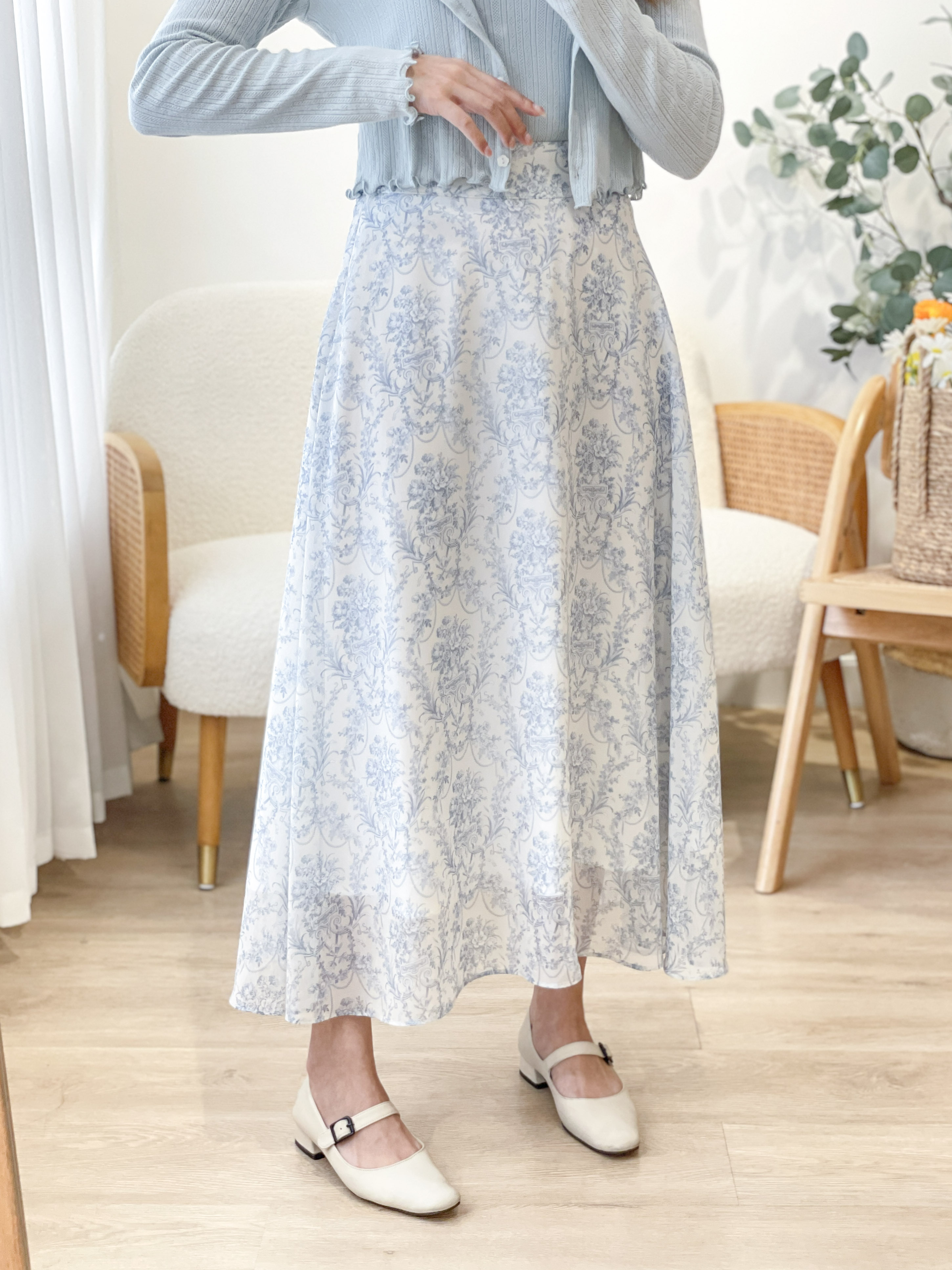 SK553 Blossom Regal Majestic Long Skirt