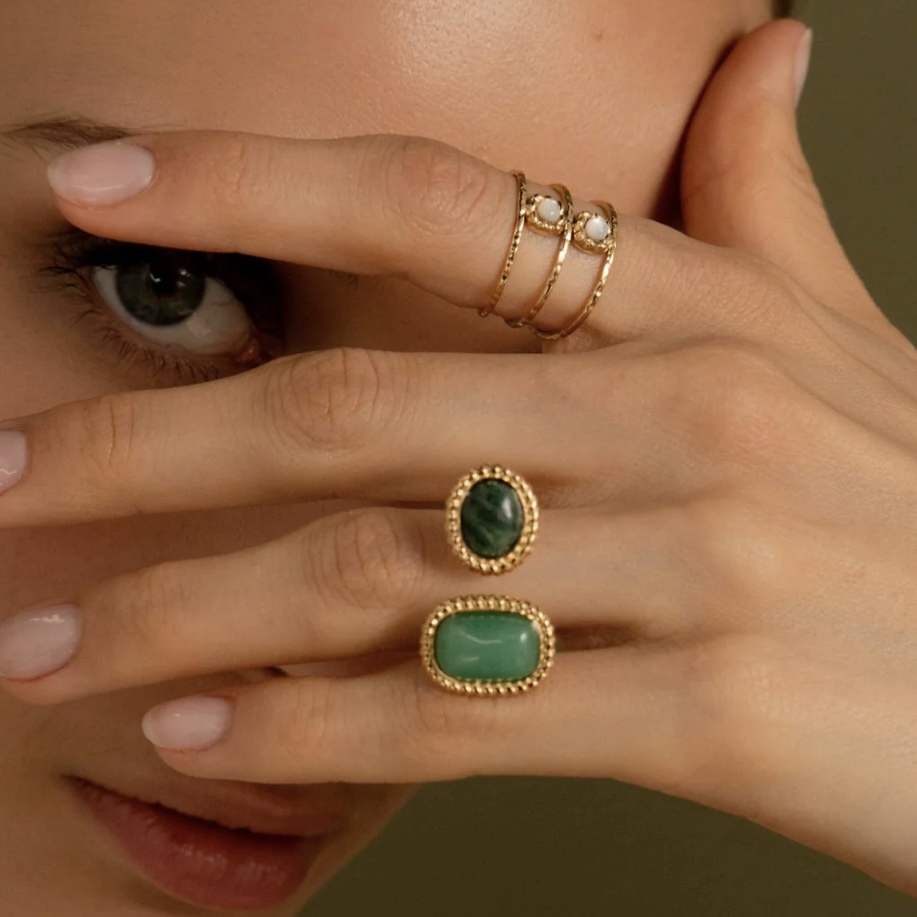 BOHM PARIS - Cléome天然石戒指