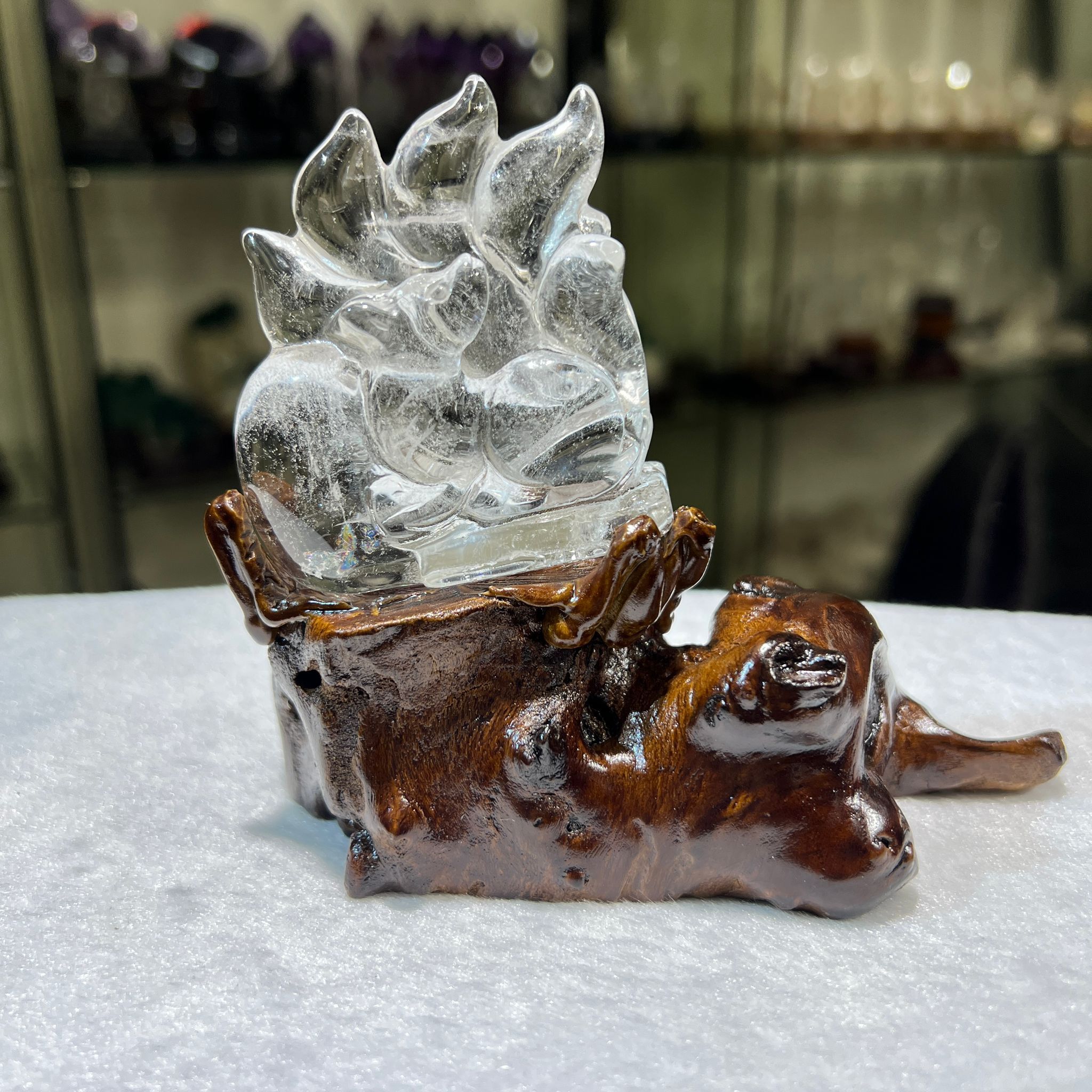 白水晶九尾狐 (連座) #2