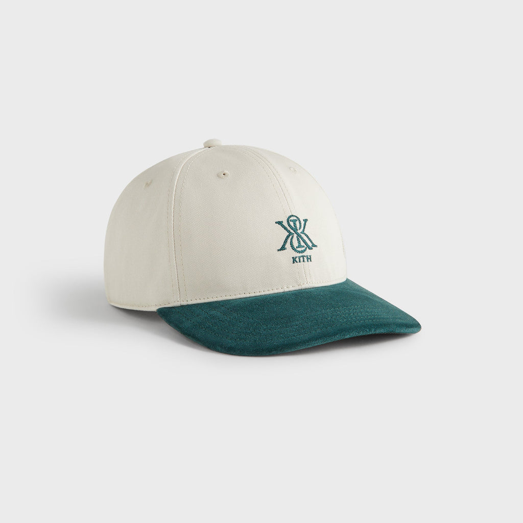 2025AW KITH Two-Tone Suede Brim Aaron Classic Cap 雙色 麂皮 刺繡 字體 小LOGO 熱門款 現貨 KHM051095