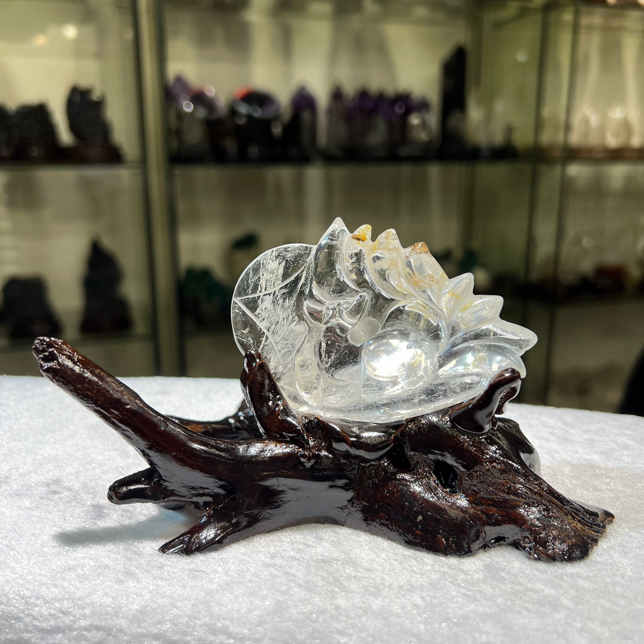 白水晶九尾狐 (連座) #3