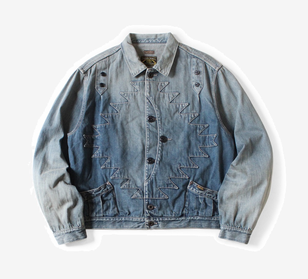 11/2 RE-STOCK: KAPITAL 12OZ DENIM SANTO DOMINGO THUNDERBIRD JACKET (PROCESSED) - PRE ORDER ITEM (預訂中)