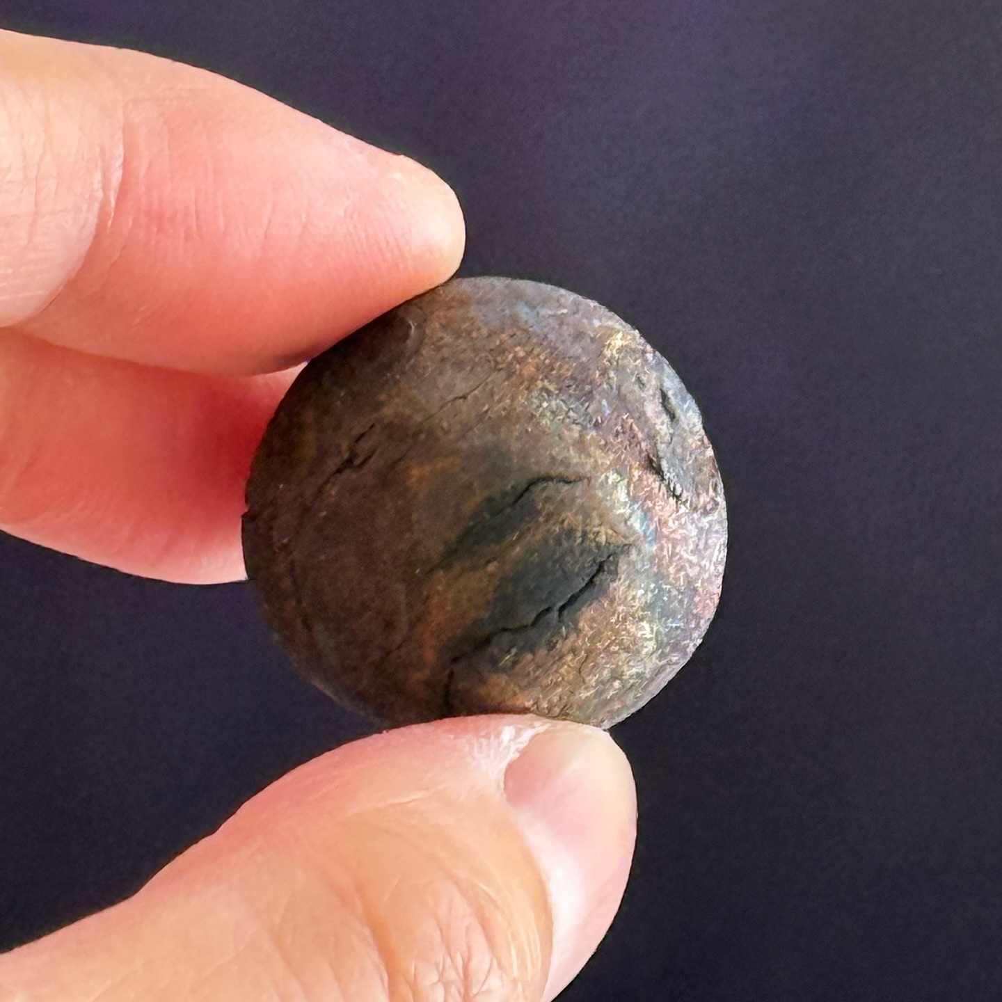 [原石] 新礦種 彩銅球 Chalcopyrite ball