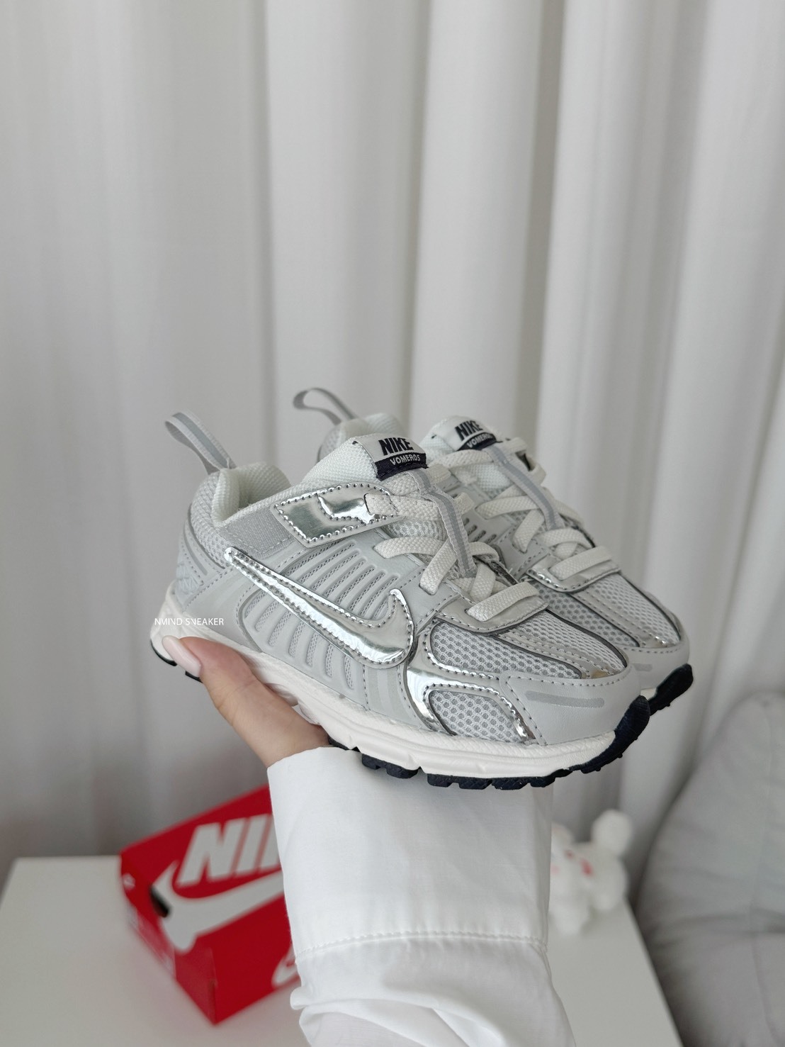 Nike Vomero 5 TD 小童 科技感銀勾勾