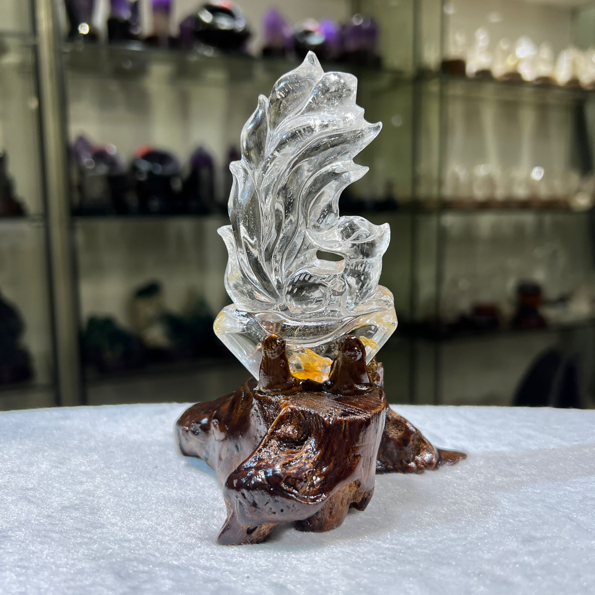 白水晶九尾狐 (連座) #4