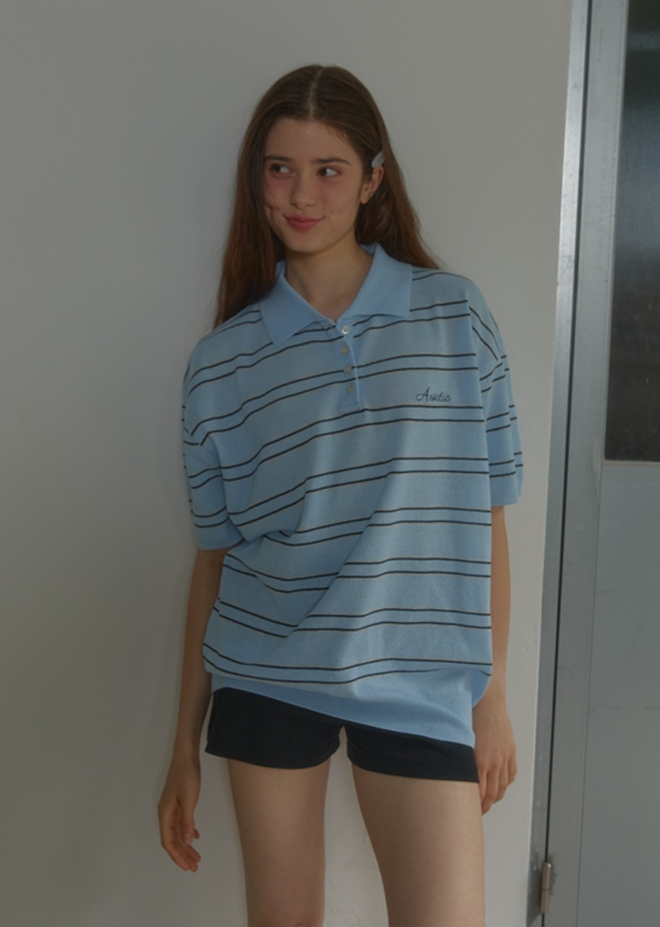 【直播】ANOETIC LL092040 條紋短袖上衣