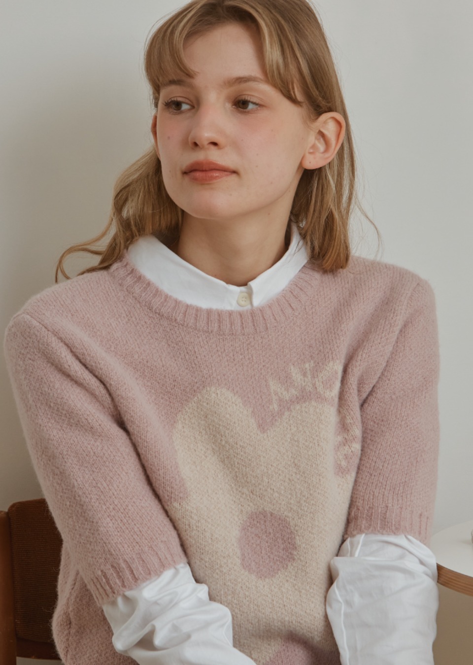 【直播】ANOETIC LL092041 花花圖例針織上衣