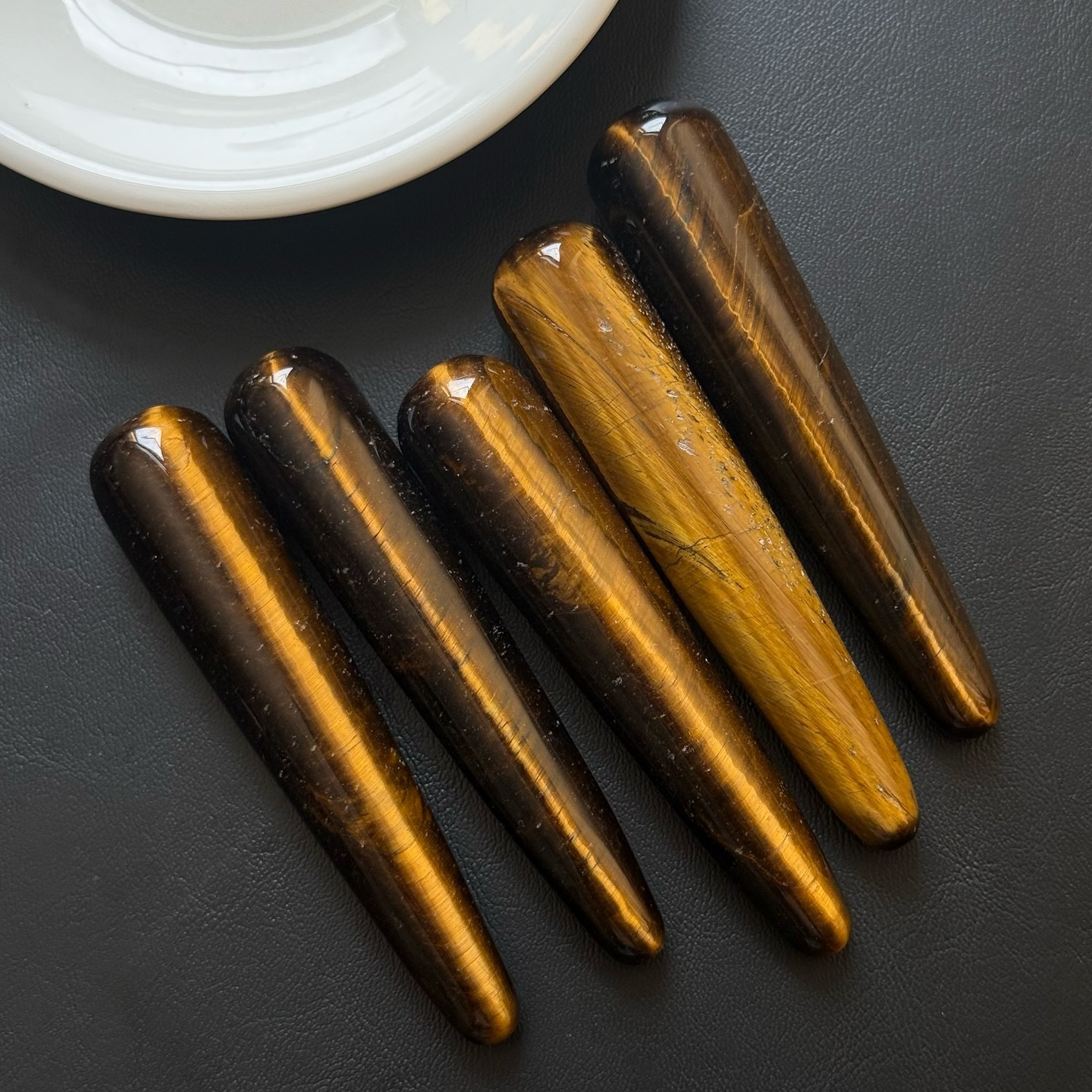 [原石] 虎眼石 穴道按摩棒