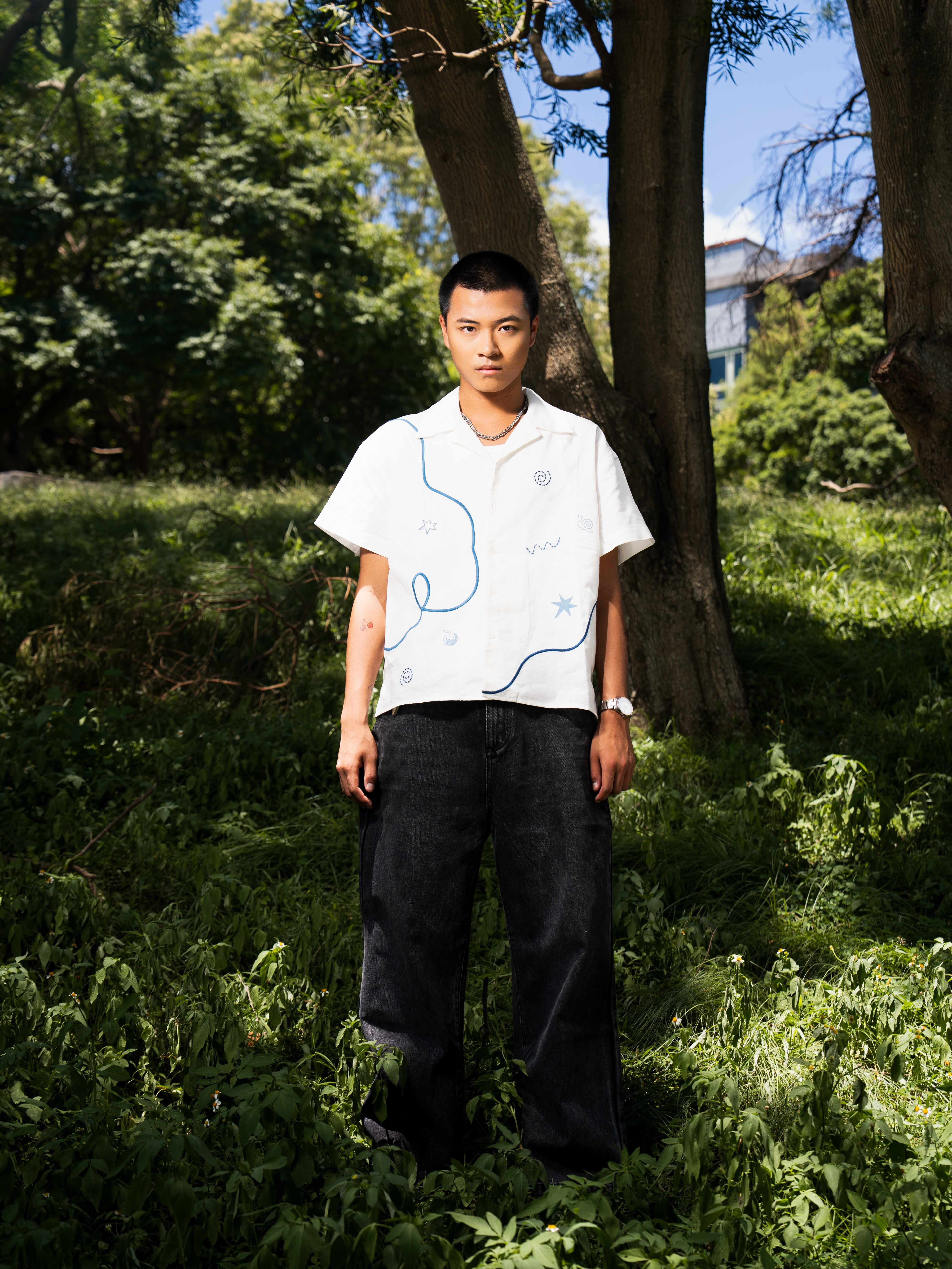 SIMON MADE Shen-005 STARRY TRAIL（星之軌跡）BOXY 古巴 襯衫