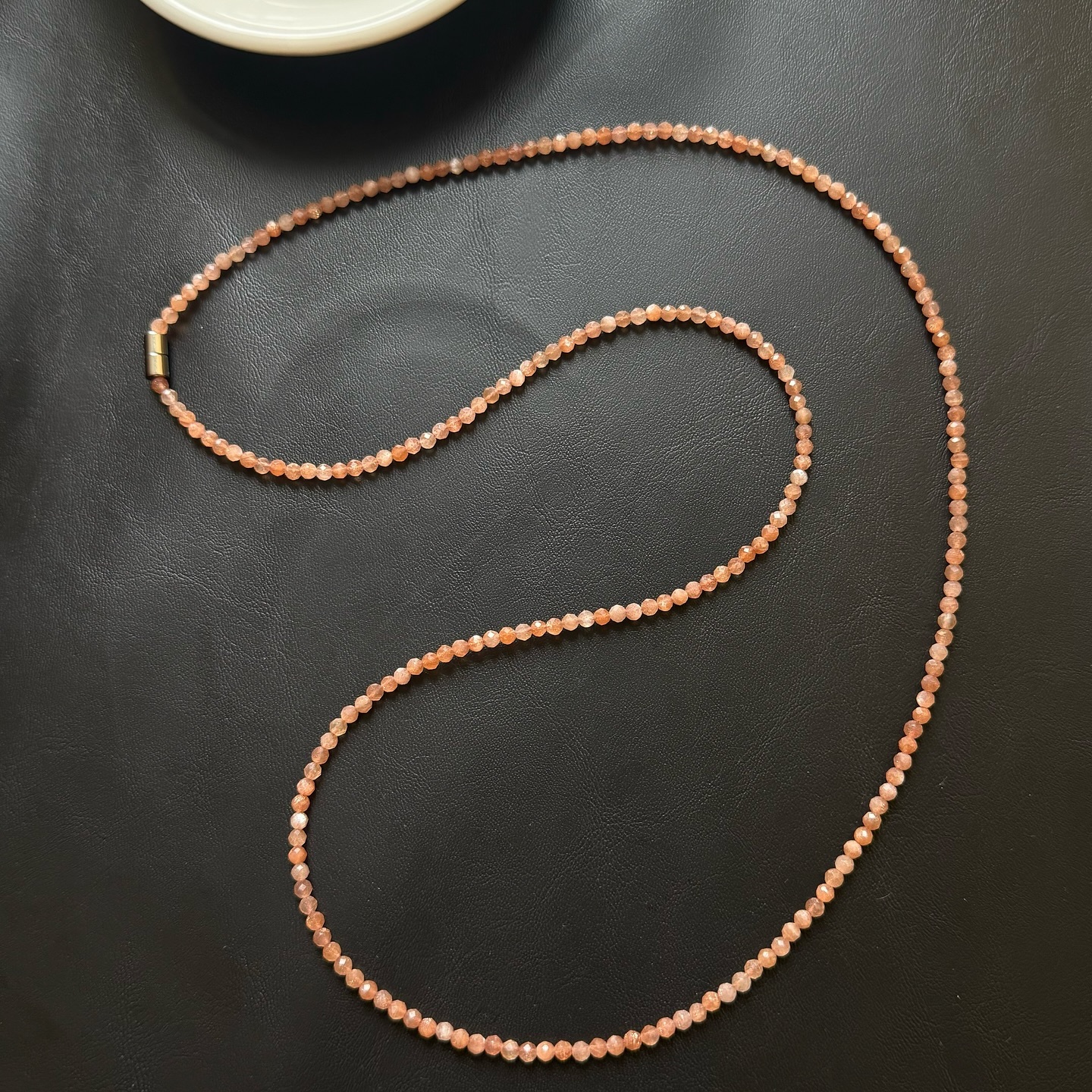 [原石] 金太陽石 磁吸式 長項鏈 水晶項鍊