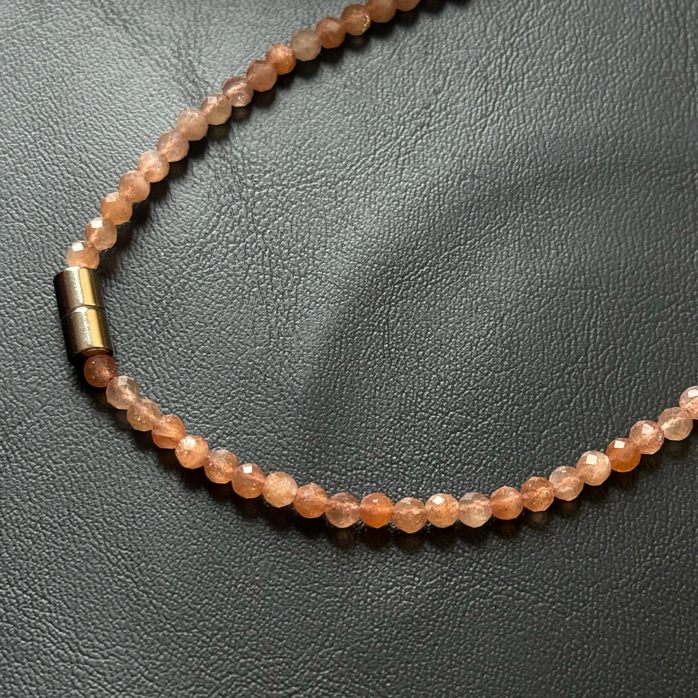 [原石] 金太陽石 磁吸式 長項鏈 水晶項鍊