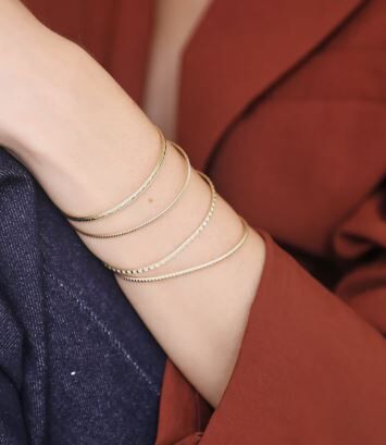 1WK0708-469 [WAEKURA] Bangle Rena Gold #WAEBRT30008000X (A-LX-E)