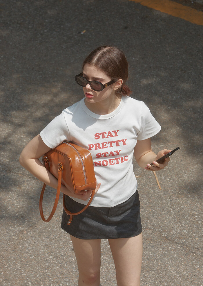 【直播】ANOETIC LL092045 STAY PRETTY 短袖上衣