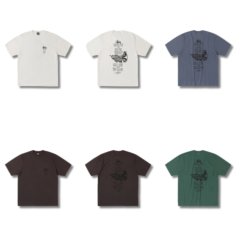 "代購" Stussy 25AW SWIM OUT TEE PIGMENT DYED 喇叭