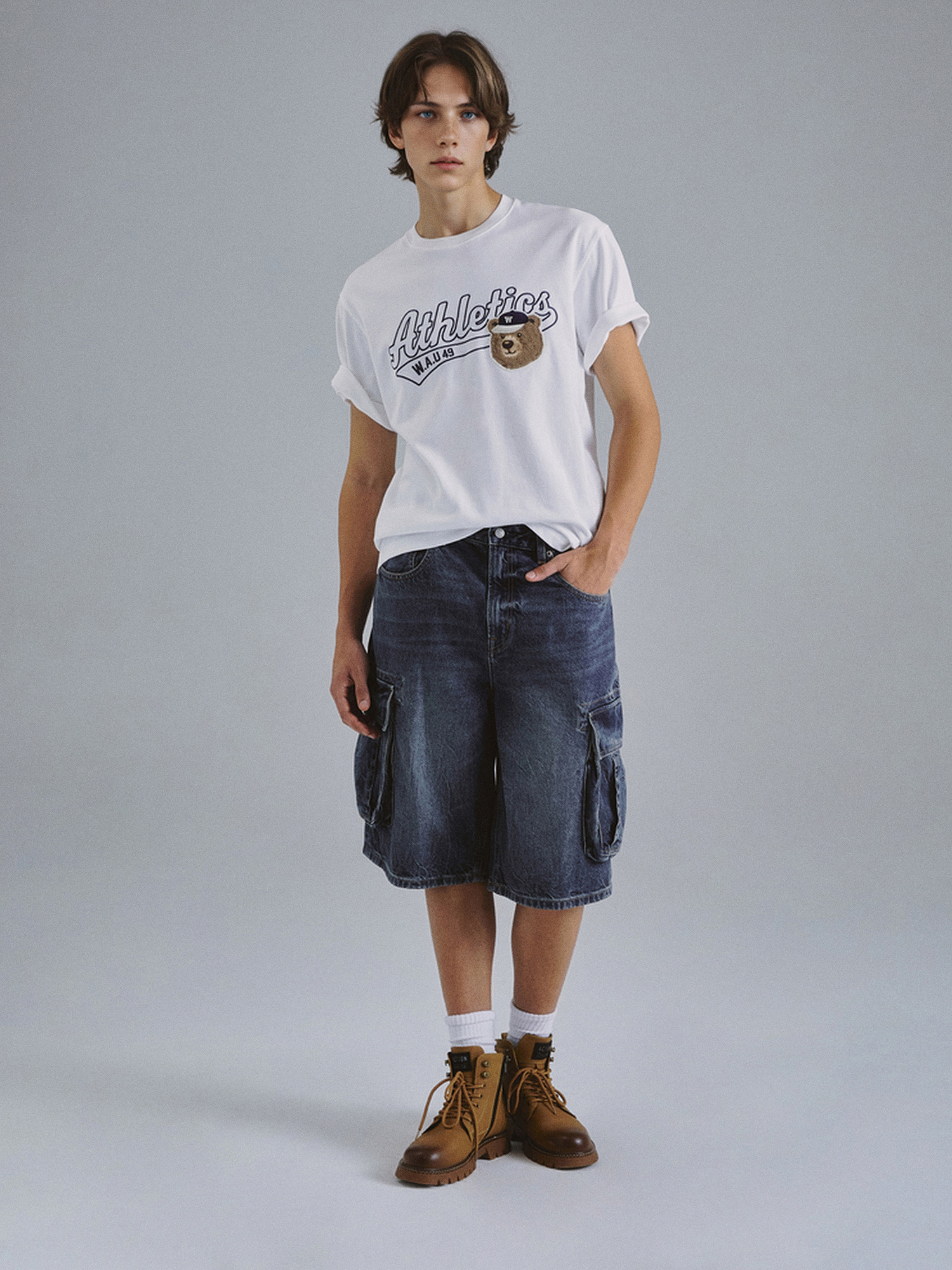 【直播】WHO A U LL0921210 Steve Campus Patch 短袖上衣