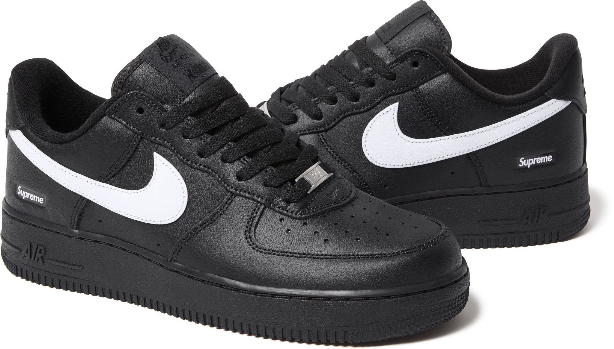 限量現貨 Supreme x Nike Air Force 1 Low "Black"  CU9225-002