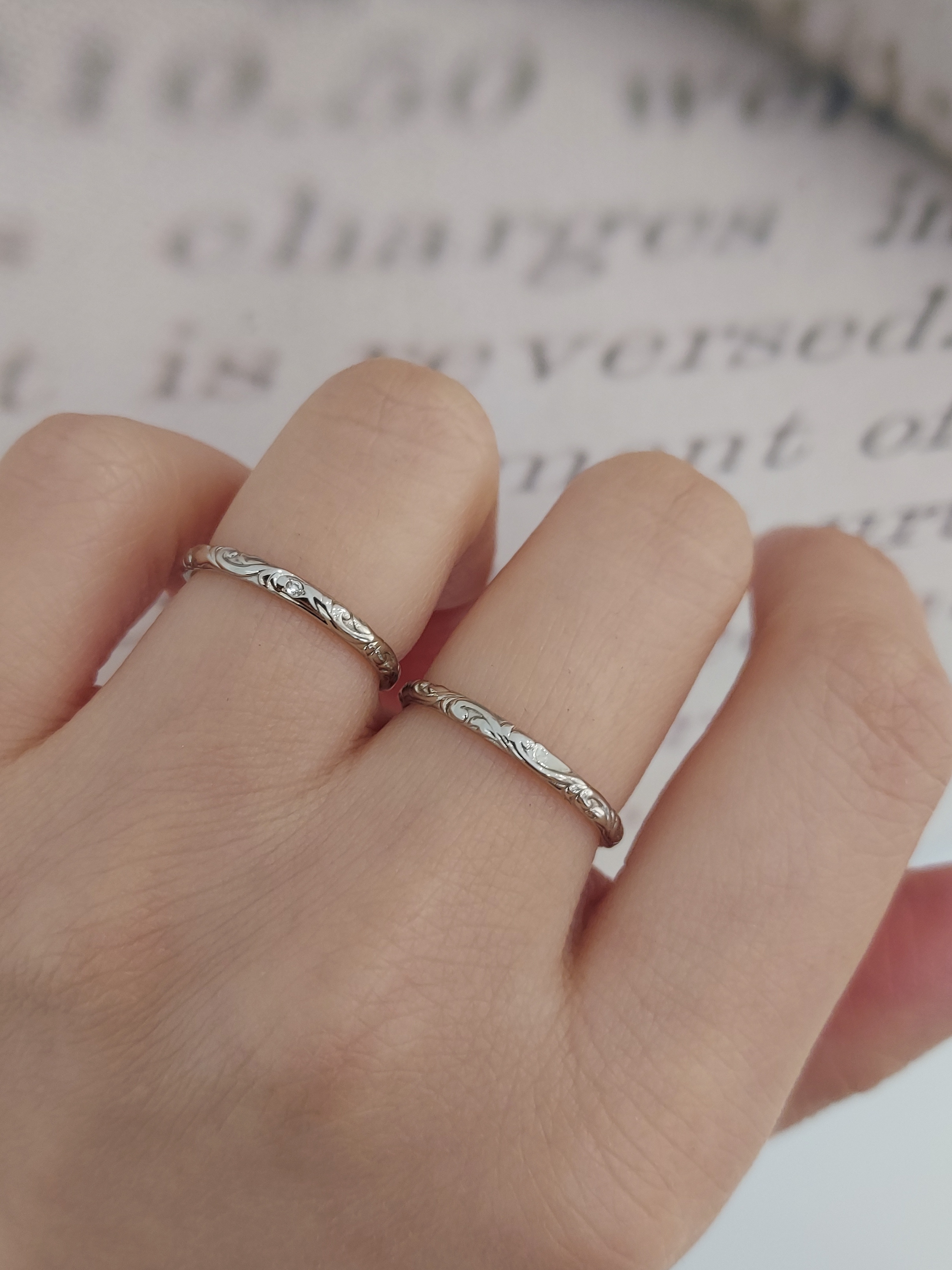 Nocur - Mon bébé 鉑金 (Pt900) 結婚戒指