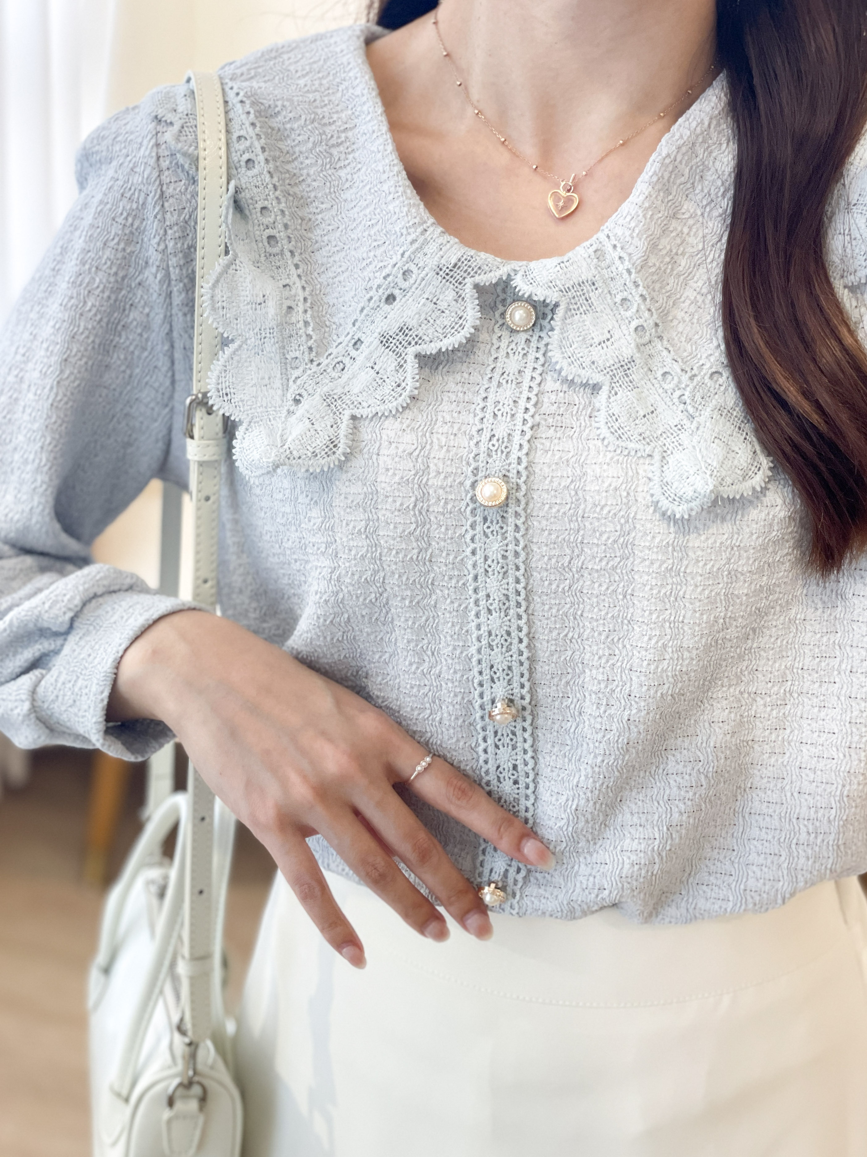 T1380 Ice Queen Lace Blouse