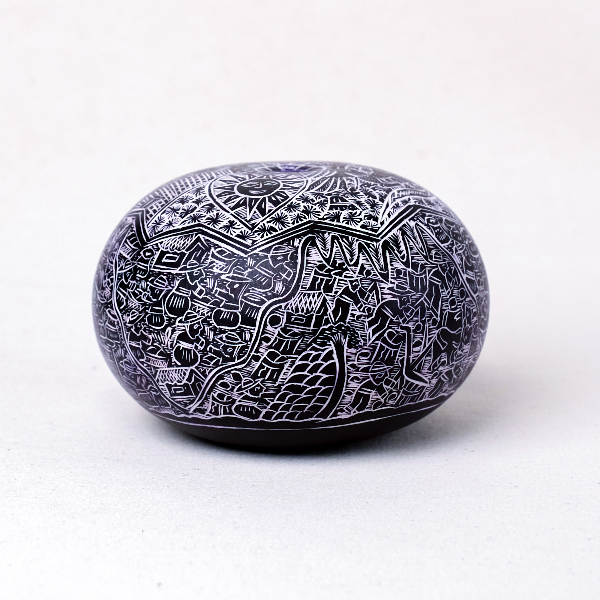 萬卡約葫蘆雕刻｜印加日月 79｜秘魯