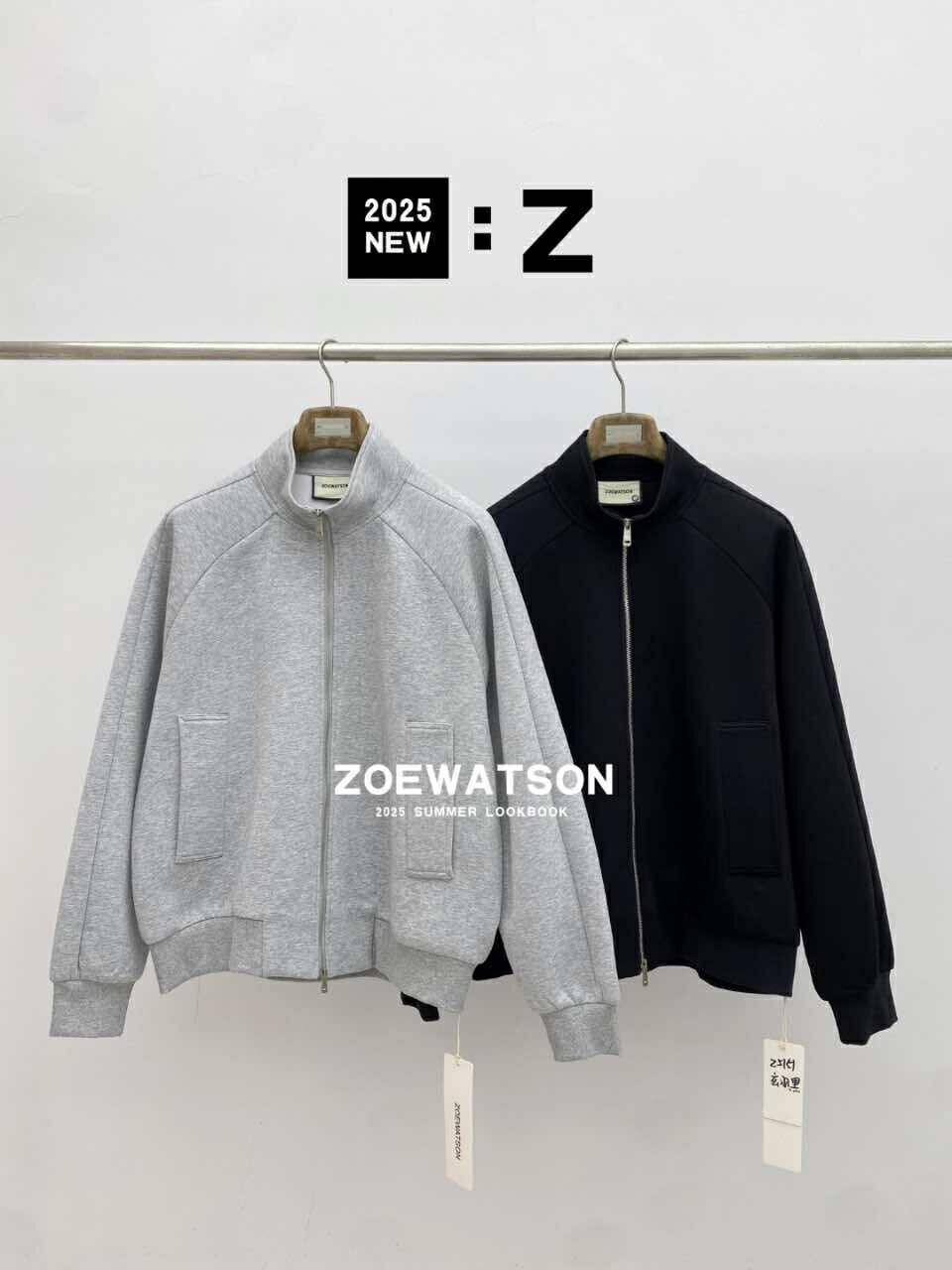 z5151 立領 素色 外套 zoewatson