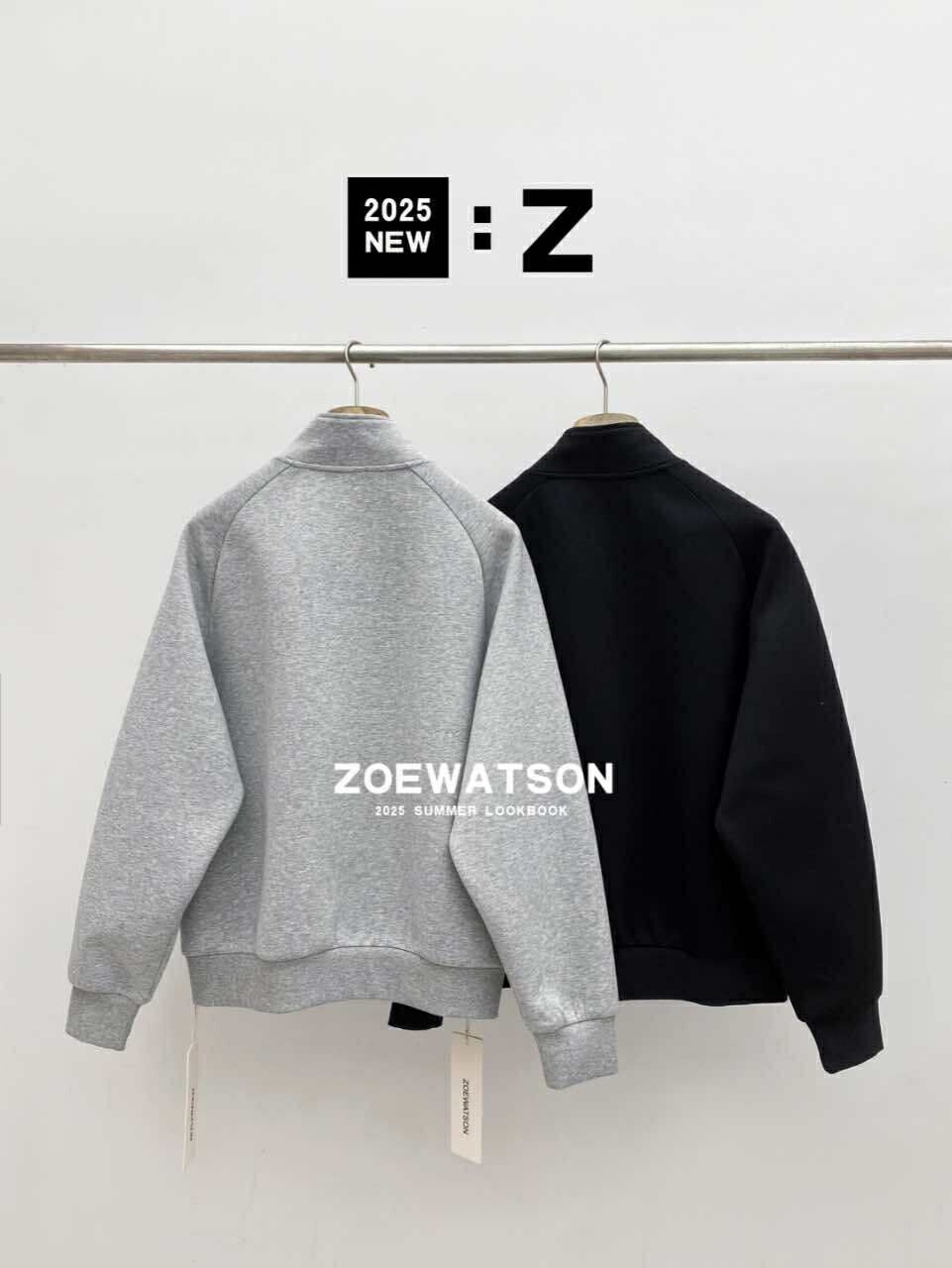 z5151 立領 素色 外套 zoewatson