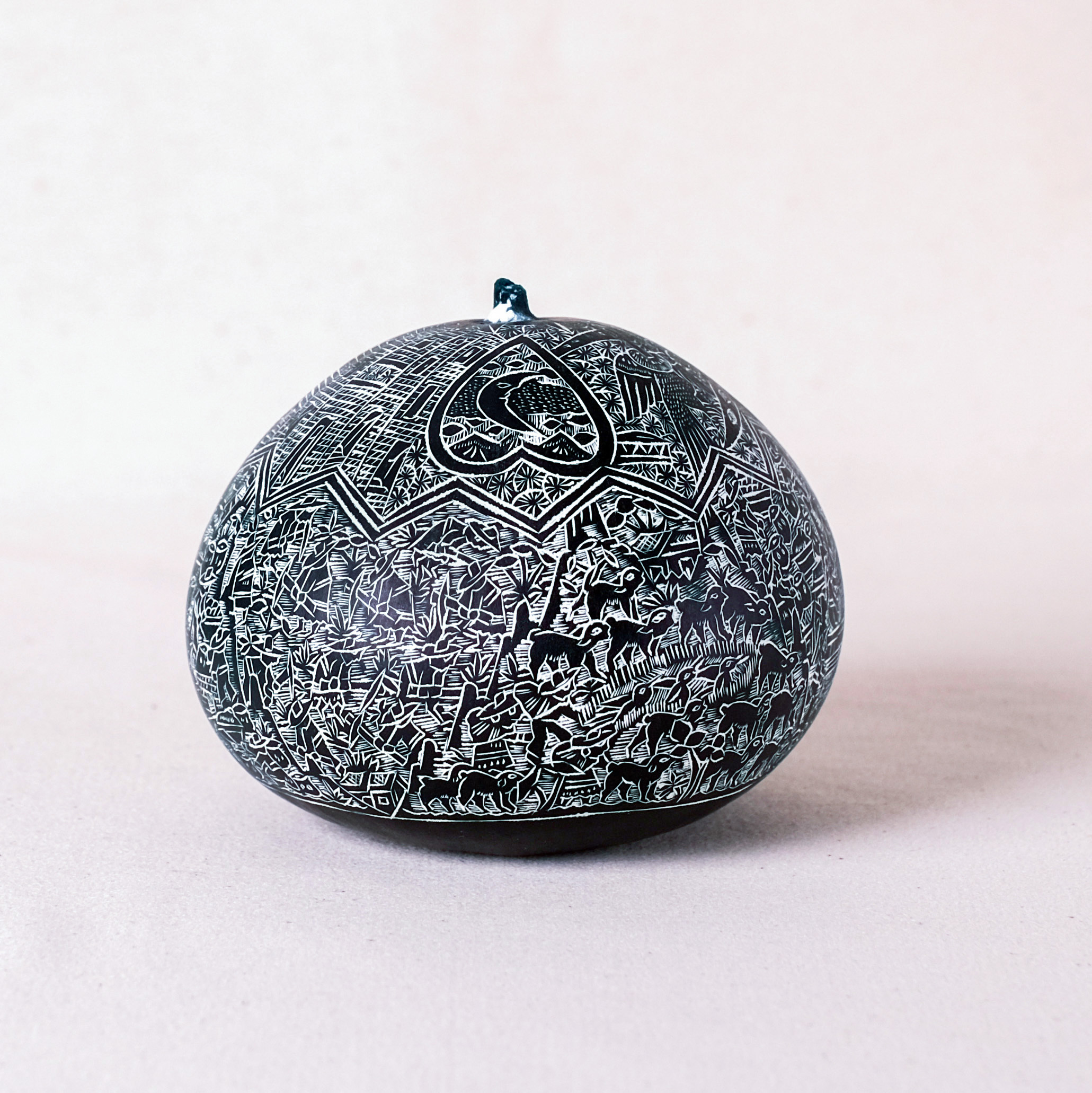 萬卡約葫蘆雕刻｜印加日月 86｜秘魯