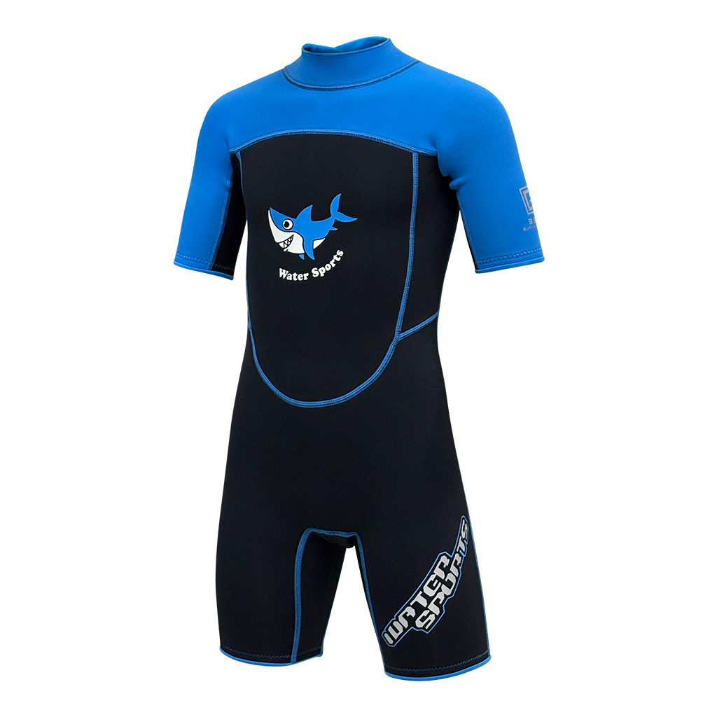 3.5mm 兒童 CR 游泳連身保暖衣 - 藍