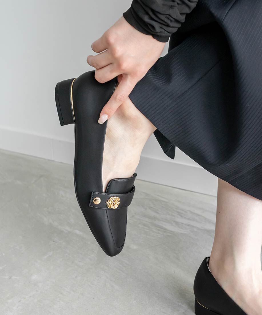 [預購] RANDA 3WAY 腰帶裝飾設計樂福鞋