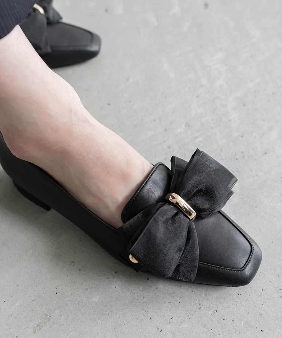 [預購] RANDA 3WAY 腰帶裝飾設計樂福鞋