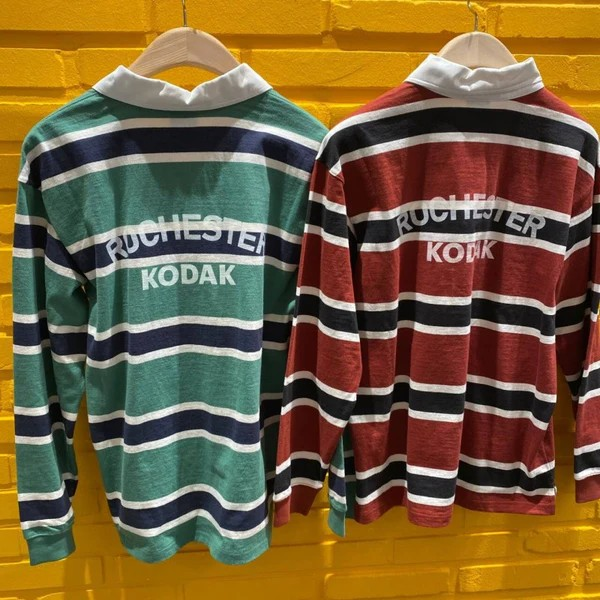 【直播】Kodak Apparel LL0920312 男裝條紋翻領長袖上衣