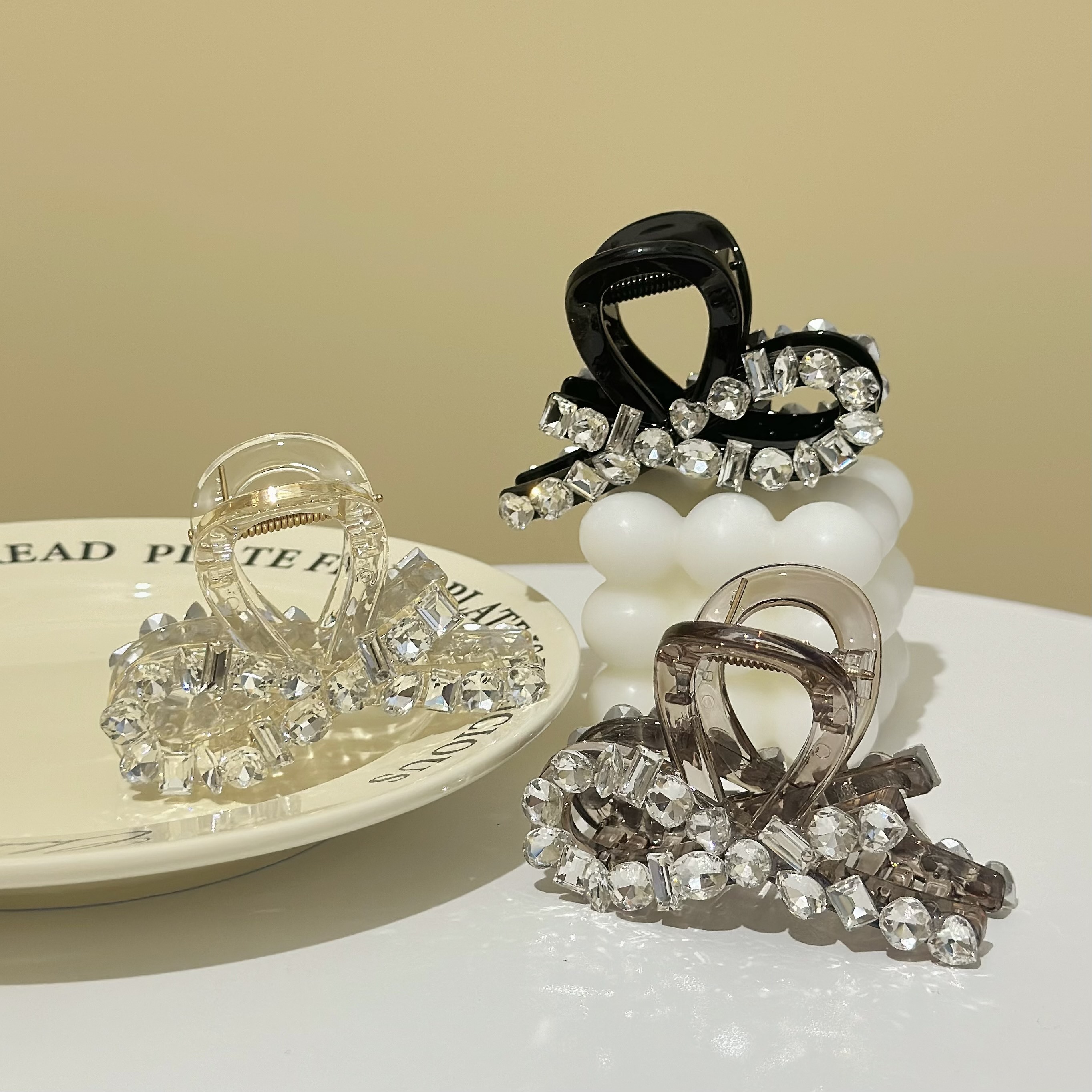 G19水鑽交叉半頭鯊魚夾