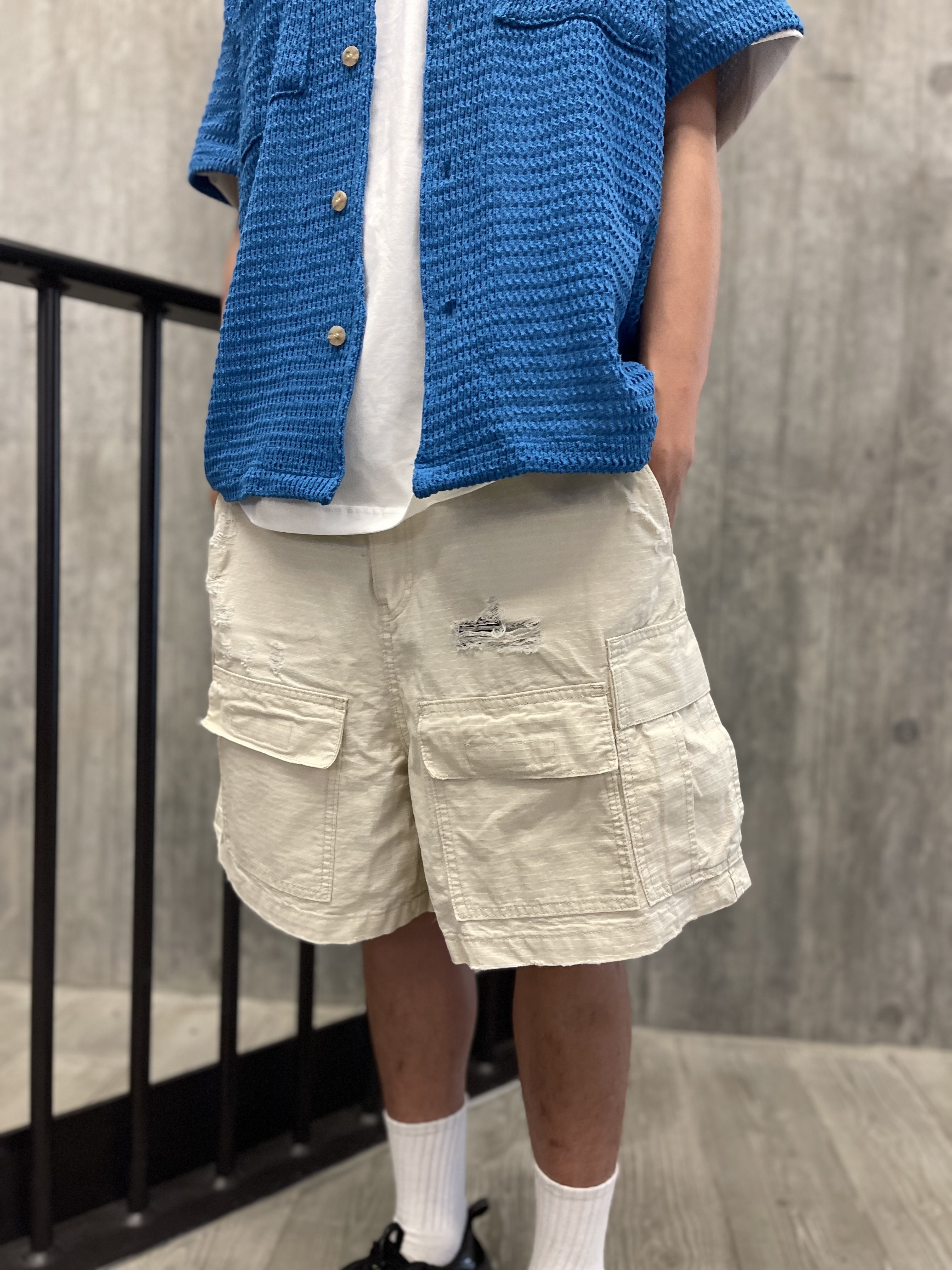 SPT0012 4袋格仔布短褲