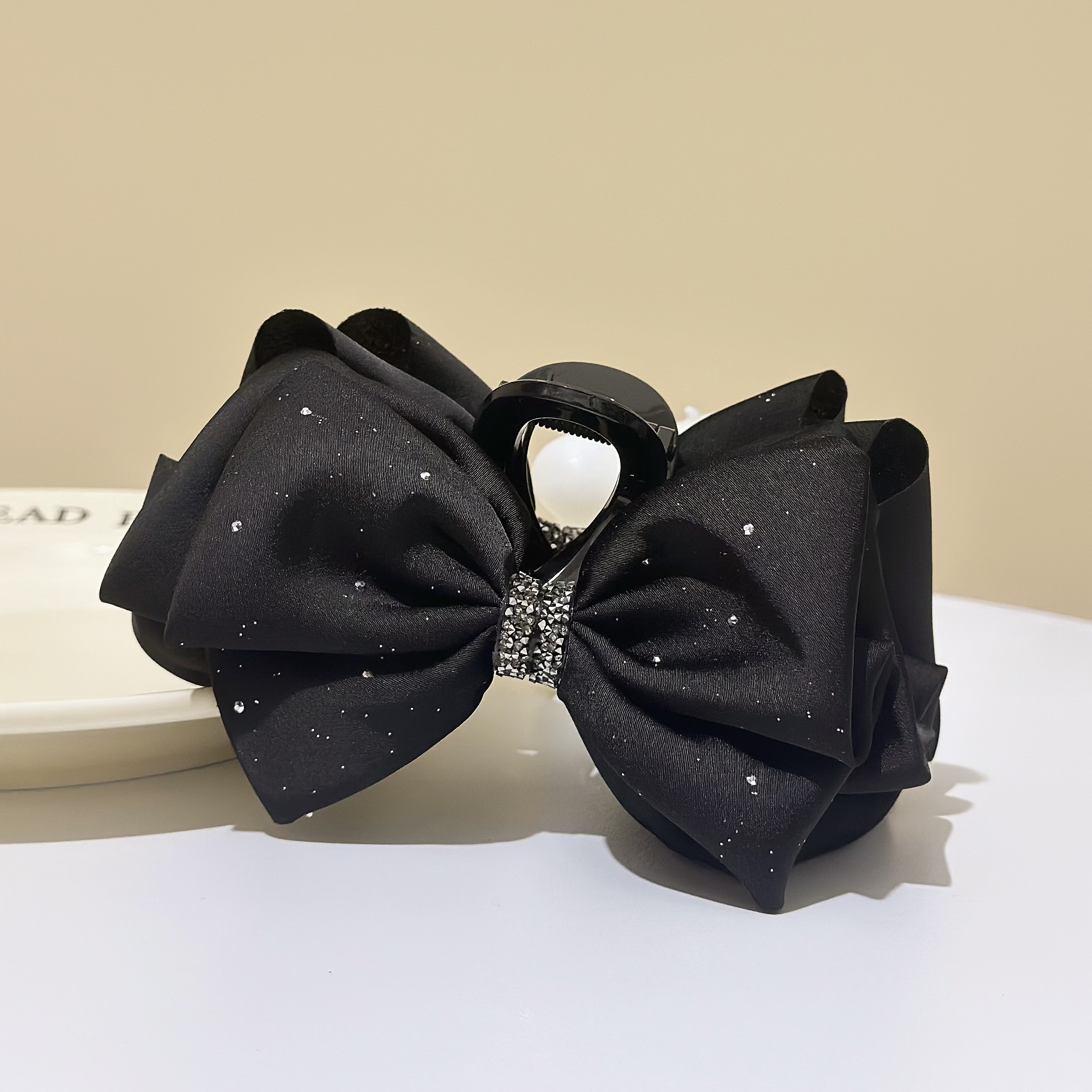 Y108滿天星鑽圈蝴蝶結鯊魚夾