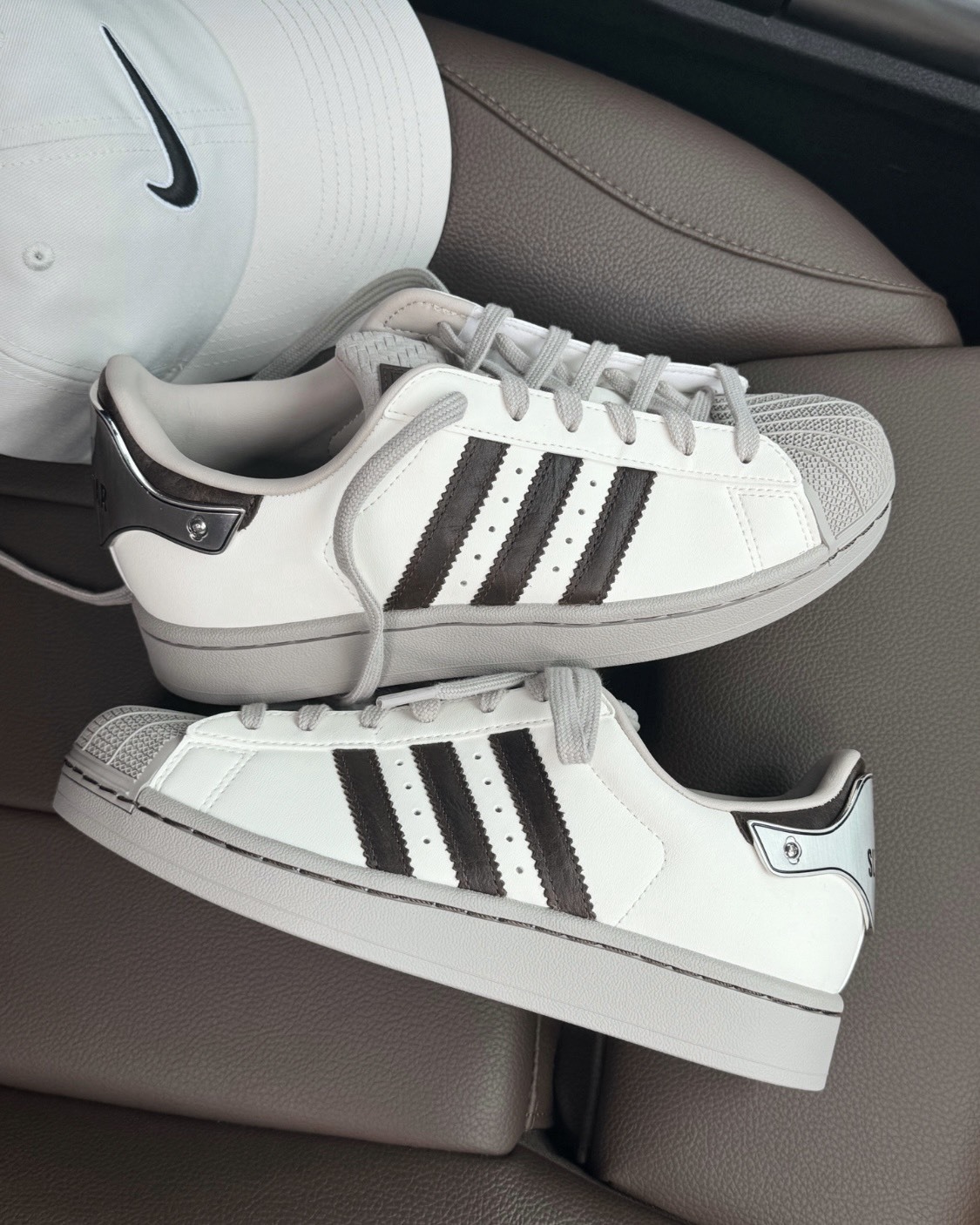 Adidas Superstar II  榛果拿鐵 奶茶色 貝殼頭 男女款 三葉草 JQ6250